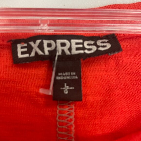 Express Women's Striped T-Shirt Dress 3/4 Sleeve Multicolor Size Large - Picture 8 of 9